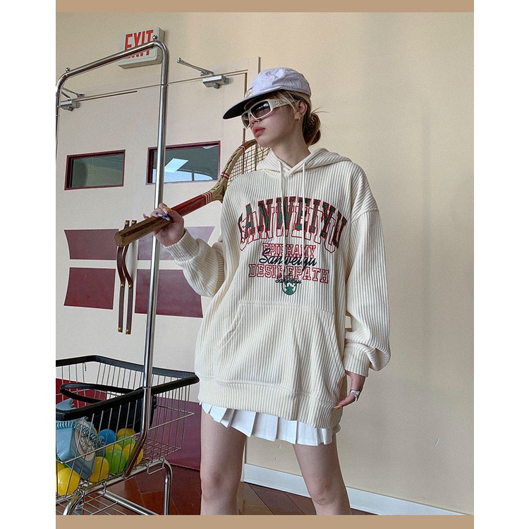 Áo Hoodies Có Nón Dài Tay Thời Trang Nữ