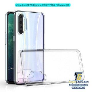 Ốp lưng Realme XT, Realme X2 Silicon dẻo trong suốt