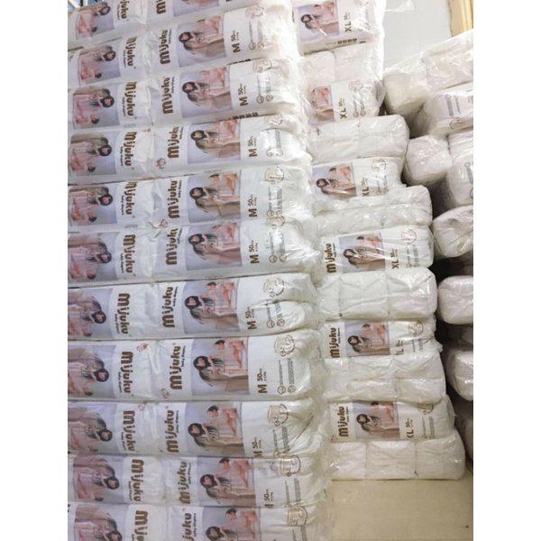 (combo) tã bĩm Mijuku 50 miếng các loại S/M/L/XL/XXL/XXXL