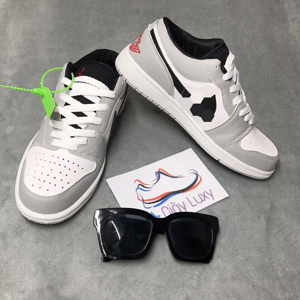 Giày Thể Thao Sneaker Nam\Nữ Xám Trắng Cổ Thấp, Cao Cấp - NJT1 | BigBuy360 - bigbuy360.vn