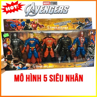 Vỉ 5 Anh Hùng Siêu Nhân Có Đèn Cho bé Trai. Hàng Đẹp, Giá Tốt
