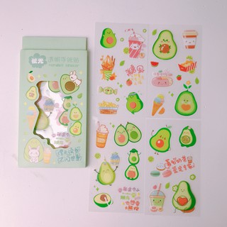 ⚡️BỘ 6 MIẾNG STICKER DÁN SỔ, ĐIỆN THOẠI CUTE⚡️