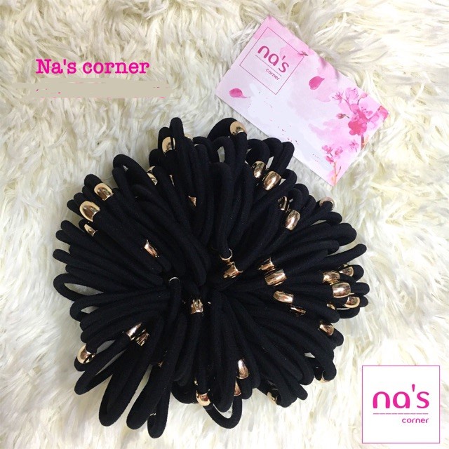 Sỉ thun cột tóc dày trơn Hàn Quốc mềm mịn 100 sợi