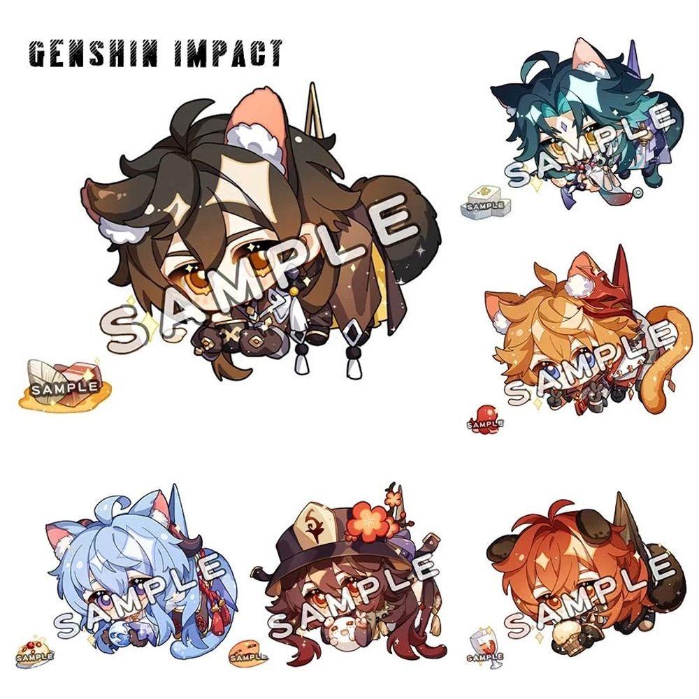 Lanfy Genshin Impact Man Hutao Móc Khóa Hình Balo Zhongli Venti Cho Nam Nữ
