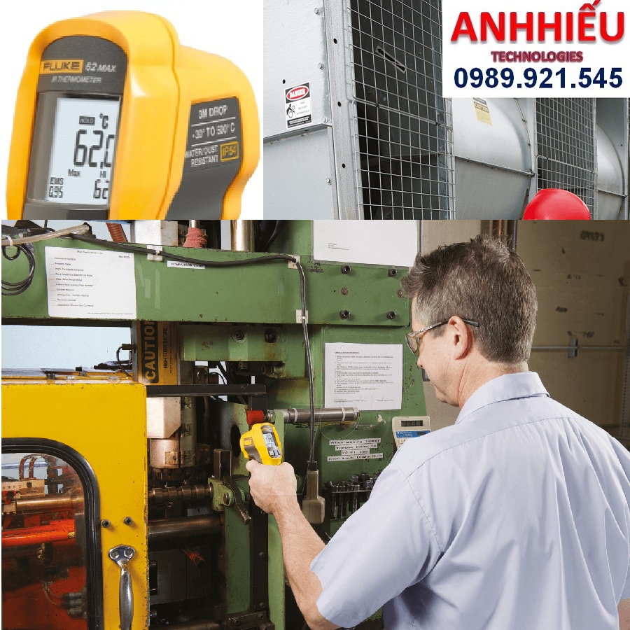 Thiết Bị Đo Nhiệt Độ Bằng Tia Hồng Ngoại 650 độ C Fluke 62 Max