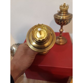 Đèn dầu bằng đồng cao 17cm