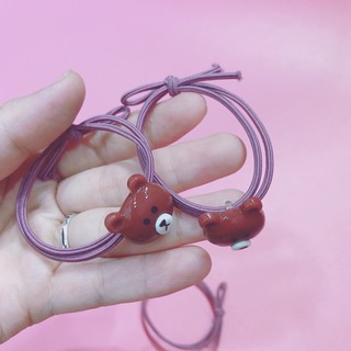 dây cột tóc hình gấu kute cho bạn gái