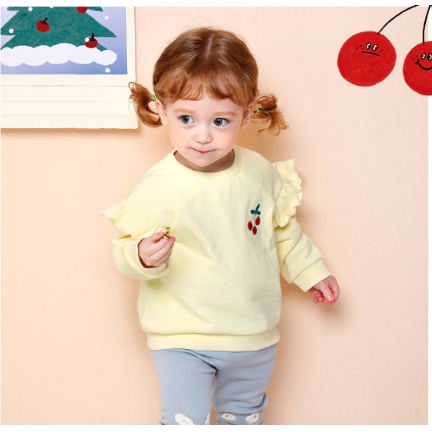 (90)Áo lót bông Hàn Quốc họa tiết quả cherry margts03 bé gái