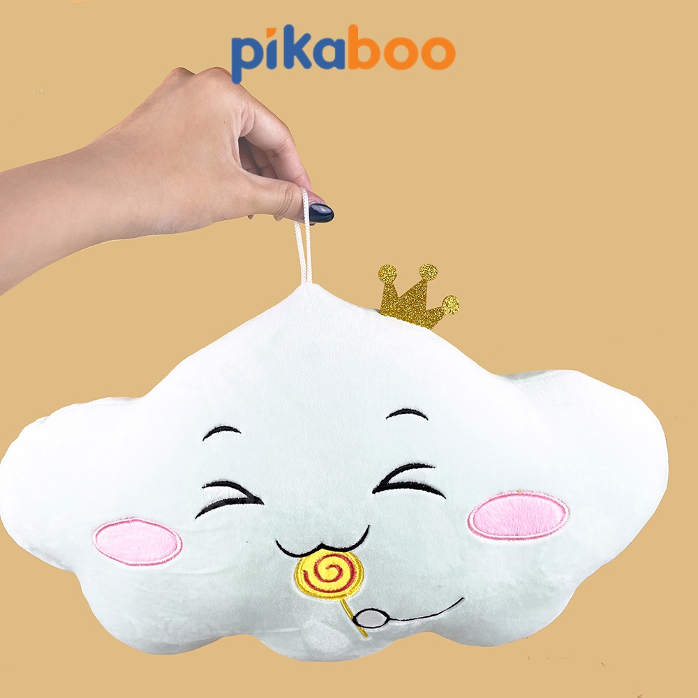 Gấu bông đám mây biểu cảm cute size 40cm cao cấp Pikaboo mềm mịn dễ thương