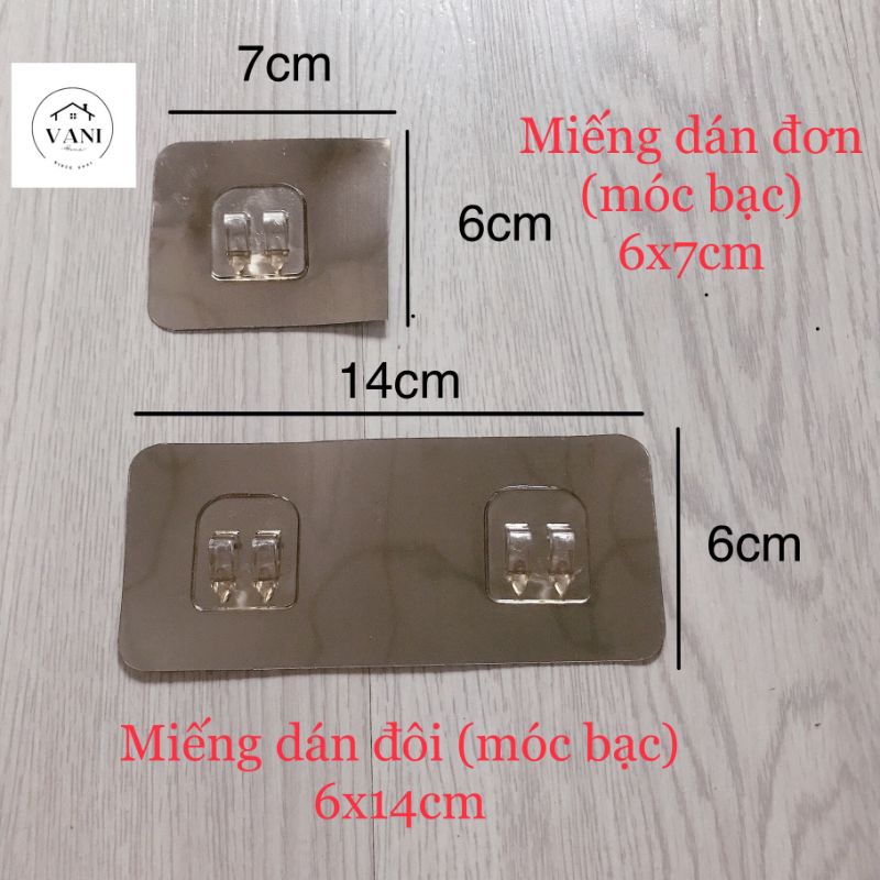 Miếng dán dự phòng thay thế kệ góc tường - Miếng dán chữ U cho kệ nhà tắm kệ bếp treo phích cắm cài điện thoại tua vít