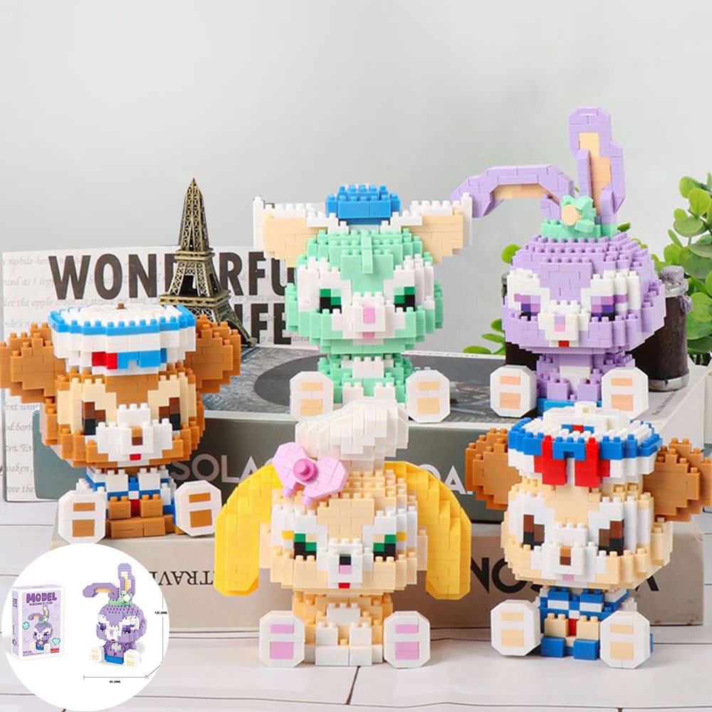Đồ chơi xếp hình lego mini hình chú thỏ dễ thương DIY