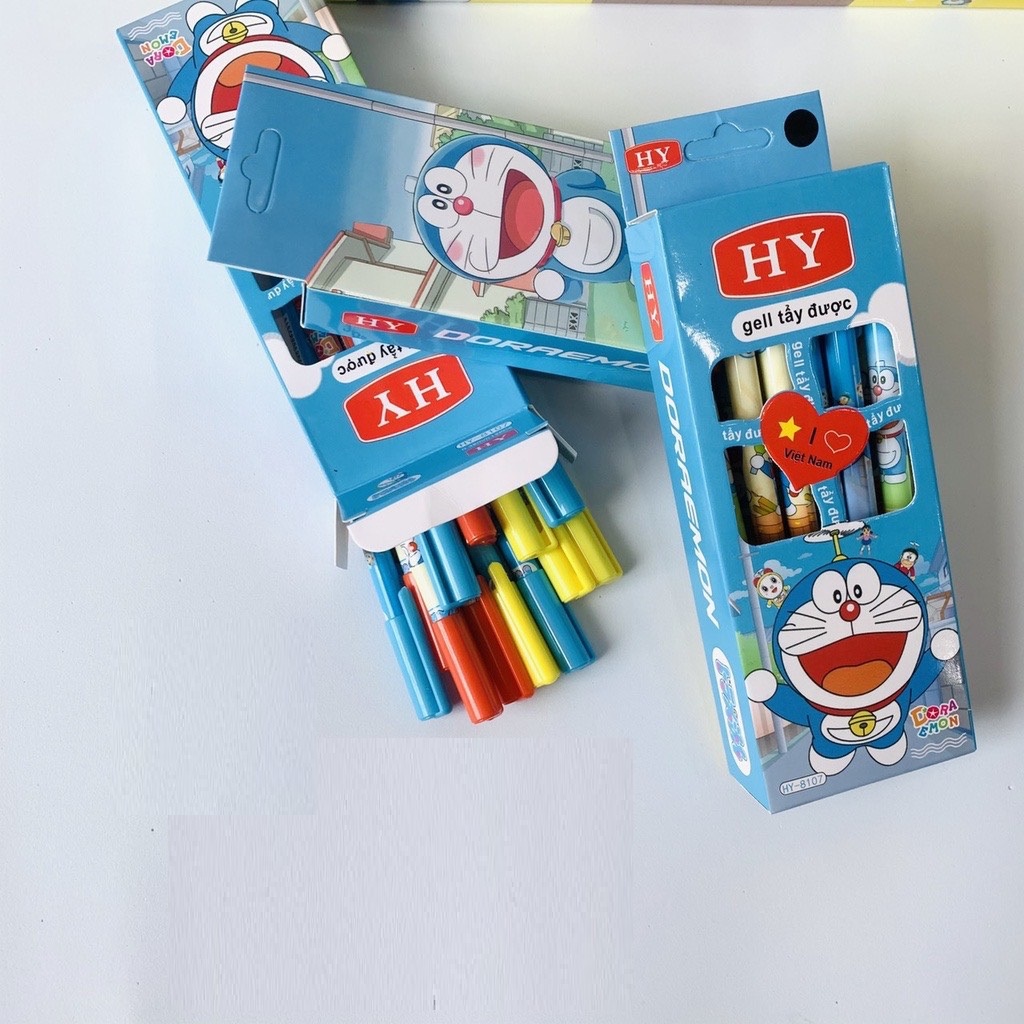 Bút Gel màu tím tẩy xoá được nét trơn 0.5 mm  nhiều hình đẹp