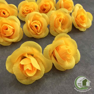 Hoa hồng giả màu vàng, hoa vải đẹp