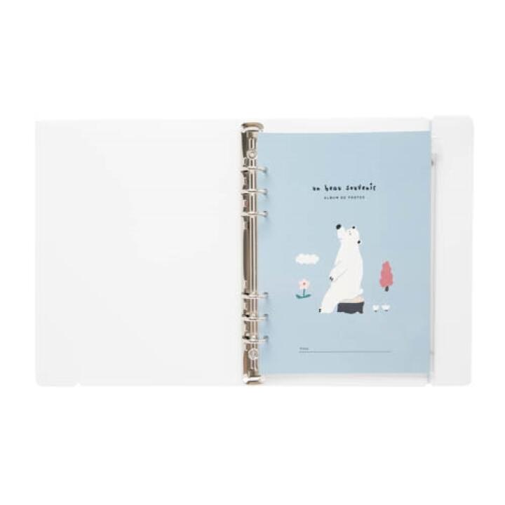 Album Collect Book Đựng Photo Card Ảnh  ARTBOX Hàn Quốc Màu Xanh Nhạt Kèm Sticker Trang Trí
