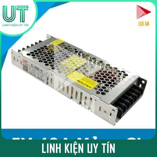 Nguồn tổ ong 5V 40A Mỏng CL - Chuyên dụng cho Màn Hình LED - Chuẩn 80% Công Suất