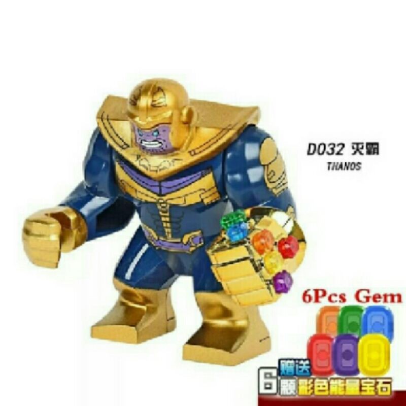 Mô Hình Lego Thanos Infinity Gauntlet 6 Gems War End Game