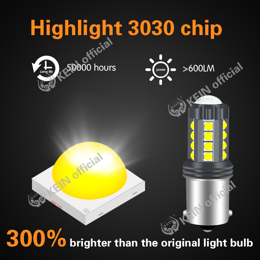 Bóng đèn phanh ô tô Led 23SMD 3030 chip 7440 7443 1156 1157 BA15S BAY15D S25 Led 921 912 dự phòng tự động đảo chiều 12V