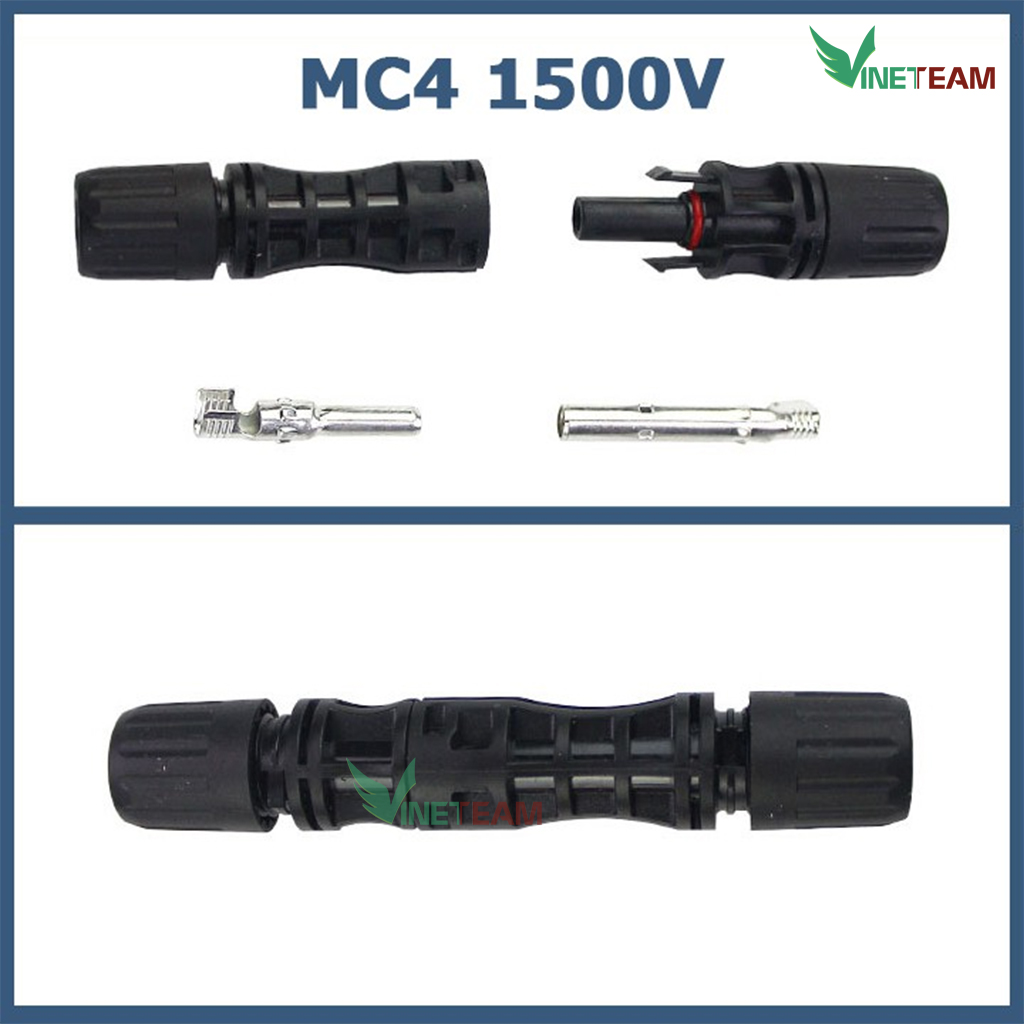 Jack kết nối MC4 1500V cút nối chuyên dụng cho cáp pin năng lượng mặt trời -dc4377