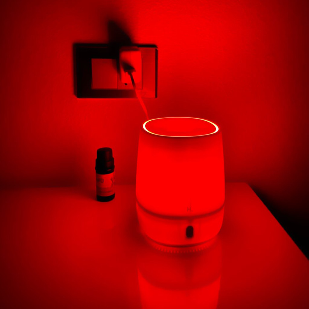[MÃ MI12 GIẢM 30K] Máy xông tinh dầu Xiaomi HL, phun sương tạo ẩm tích hợp đèn Led ban đêm 7 màu , 120ml