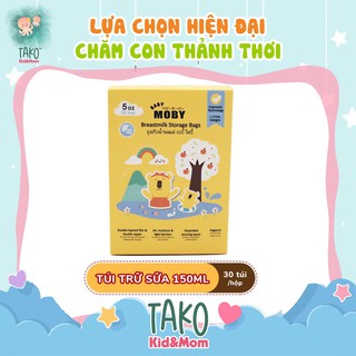Túi trữ sữa Moby Baby Thái Lan 150ml (1 hộp/30 túi)