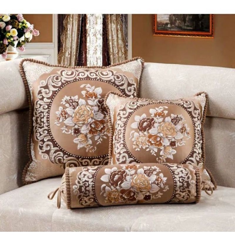 Vỏ gối Tựa Sofa, Vỏ tựa Lưng Tây Âu dành cho ghế sofa, salon, ghế kẹp trà-Vỏ Gấm Cao Cấp Sang Trọng - Size 45cm x 45 cm | BigBuy360 - bigbuy360.vn