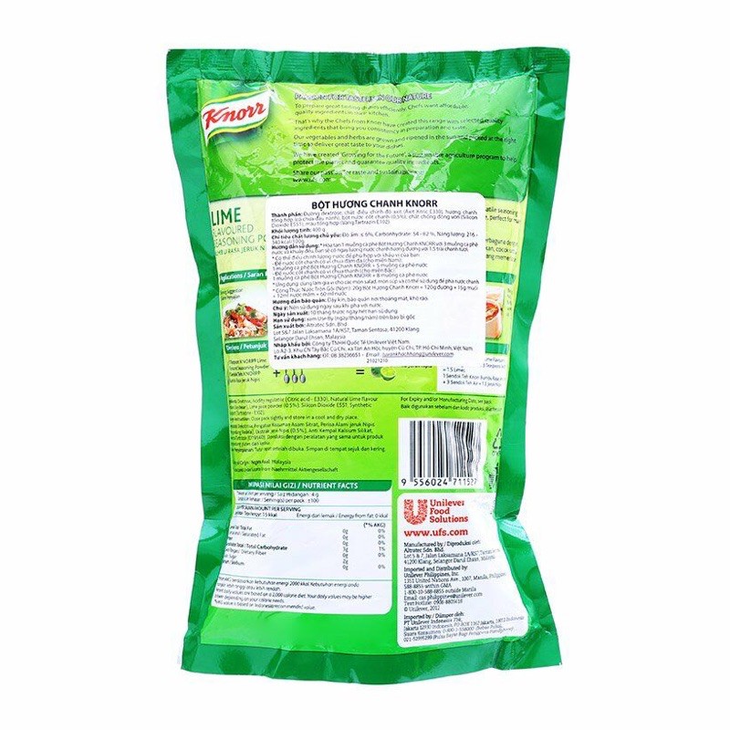 BỘT CHANH KNORR 400g- chuyên dùng cho nấu ăn