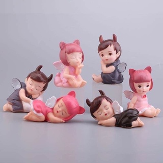 Em bé ngủ trang trí bánh kem, phụ kiện sinh nhật