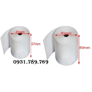 Giấy In Bill K80 x45 (80mm) 100 Cuộn/Thùng