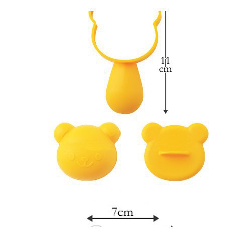 KHUÔN ÉP CƠM BENTO 4 ANH EM HEO HỔ GẤU ẾCH - Cao cấp