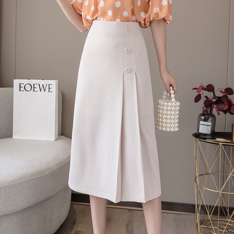 Chân váy dài công sở 🍒 CAO CẤP 🍒 xinh dài qua gối, vải tuyết mưa, tôn dáng rất đẹp | BigBuy360 - bigbuy360.vn