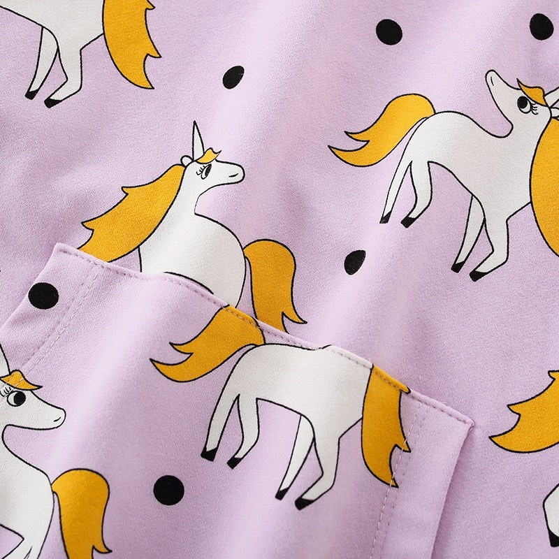 Áo nỉ Malwee tím Pony MW7625 cho bé gái 2-8 tuổi - Little Maven Official Store