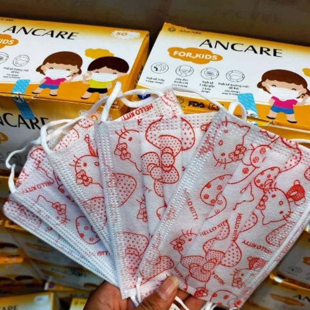 ( hàng có sẵn nhiều loại) Combo 50 cái khẩu trang cho bé
