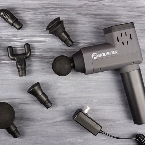 Máy massage cầm tay, Súng Massage gun Booster T - 6 Đầu cắm - 4 mức độ - Công suất 126W - CHÍNH HÃNG