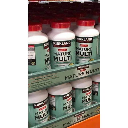 Viên Uống Bổ Sung Vitamin Kirkland Adult 50+ Mature Multi Vitamin 400v - Mỹ