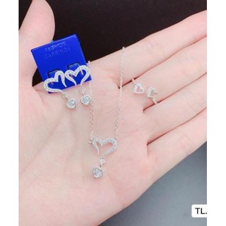 BỘ TIM GẮN ĐÁ BẠC TA