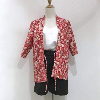 Áo khoác Kimono ánh nhũ