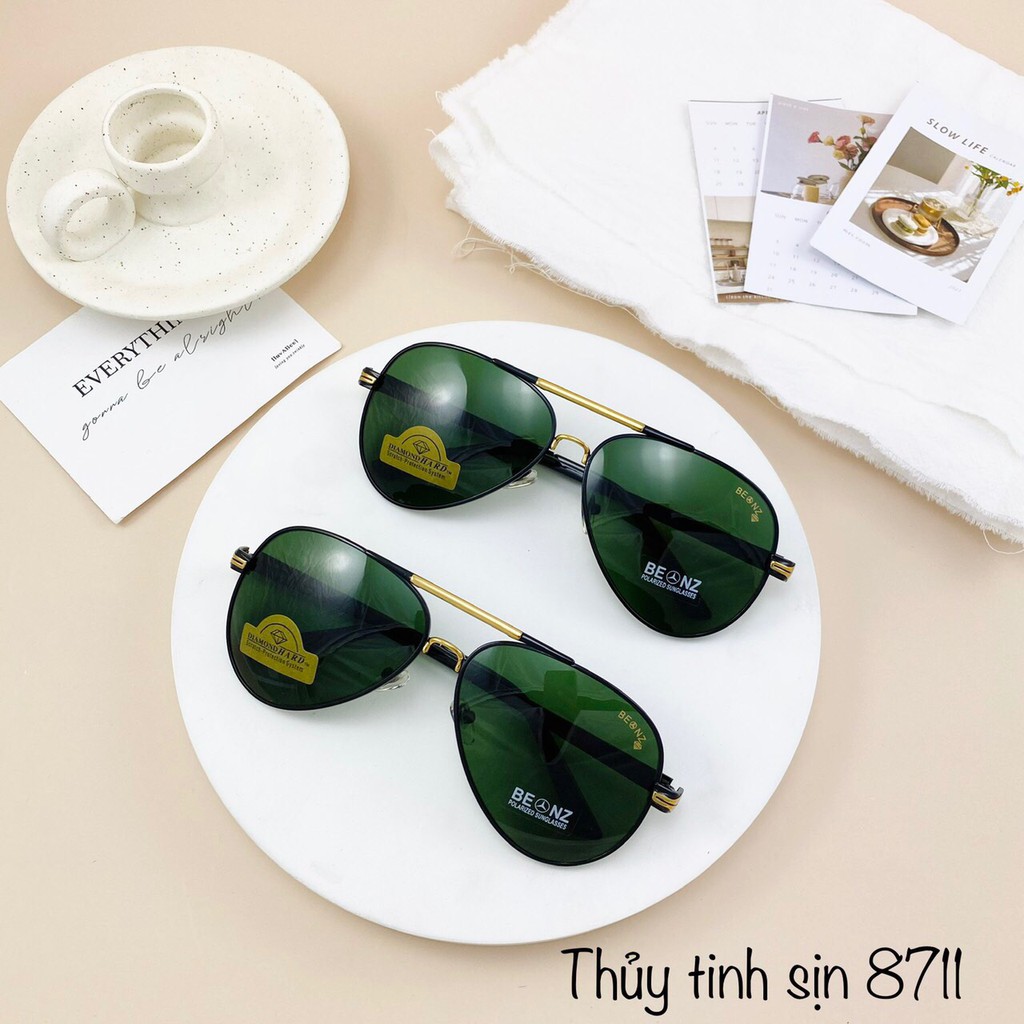 Mẫu mắt kính mát nam 8711, tròng kính thuỷ tinh, cường lực, hàng đẹp, chất nặng – Kính mát nam đẹp,mẫu đang hot nhAT