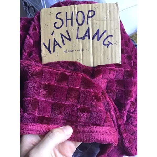 Chăn ô nhỏ High End dày dặn lông siêu mềm 2m x 2m3 đủ màu