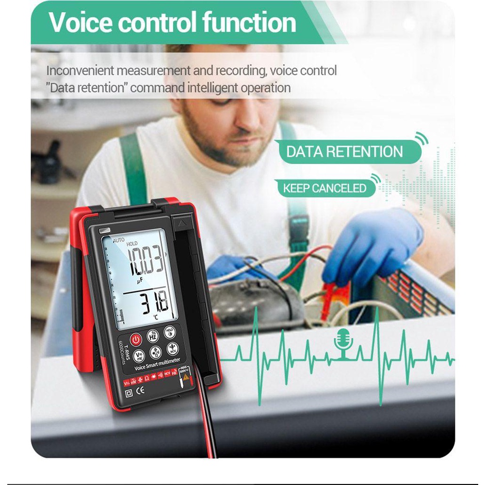 Đồng Hồ Vạn Năng Kỹ Thuật Số Thông Minh Với Độ Chính Xác Cao RMS Tự Động Bán Dẫn