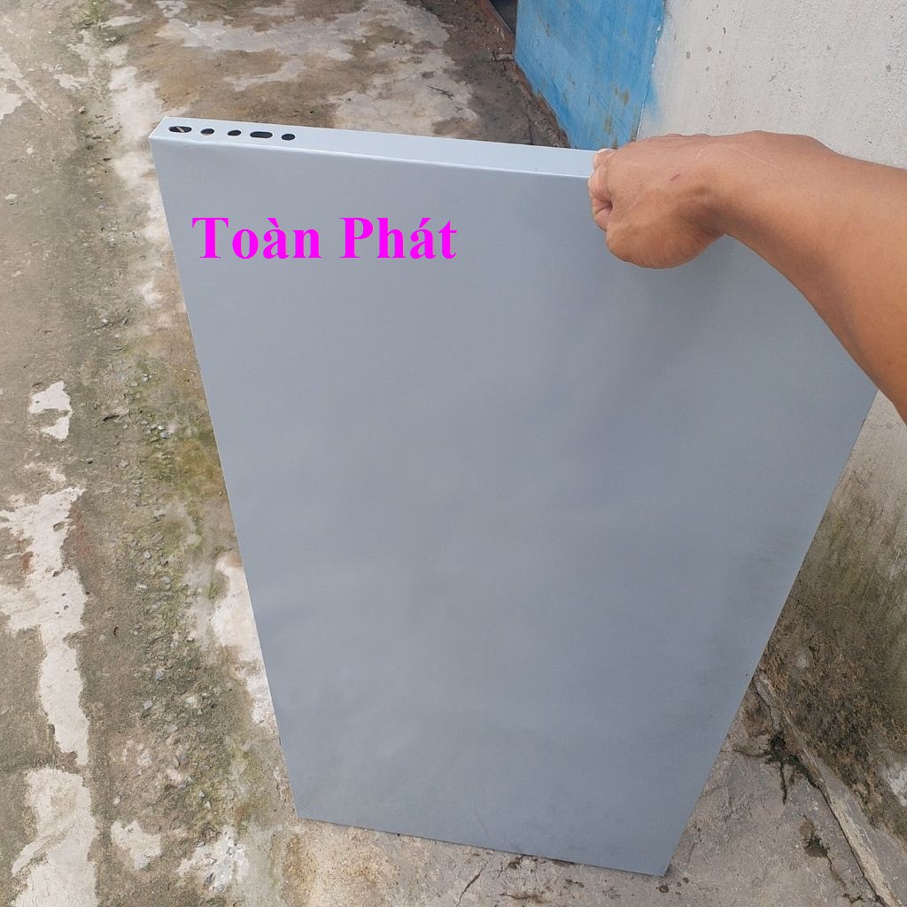 Mâm sắt V lỗ ( 40x100cm) màu xám ghi