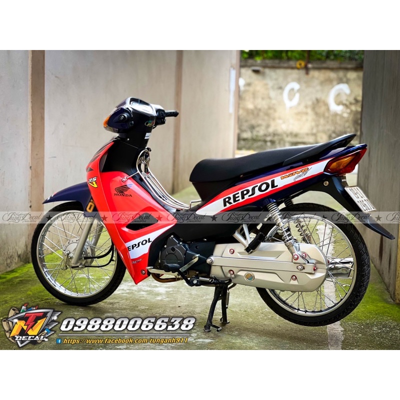 Tem xe Wave Alpha - Tem rời Repsol