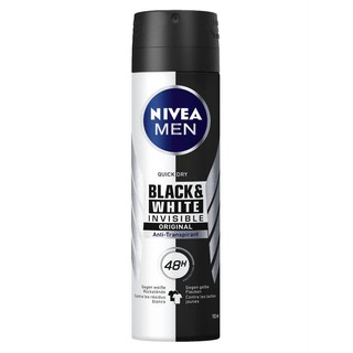 XỊT KHỬ MÙI NIVEA MEN BLACK & WHITE INVISIBLE 150ML date mới .