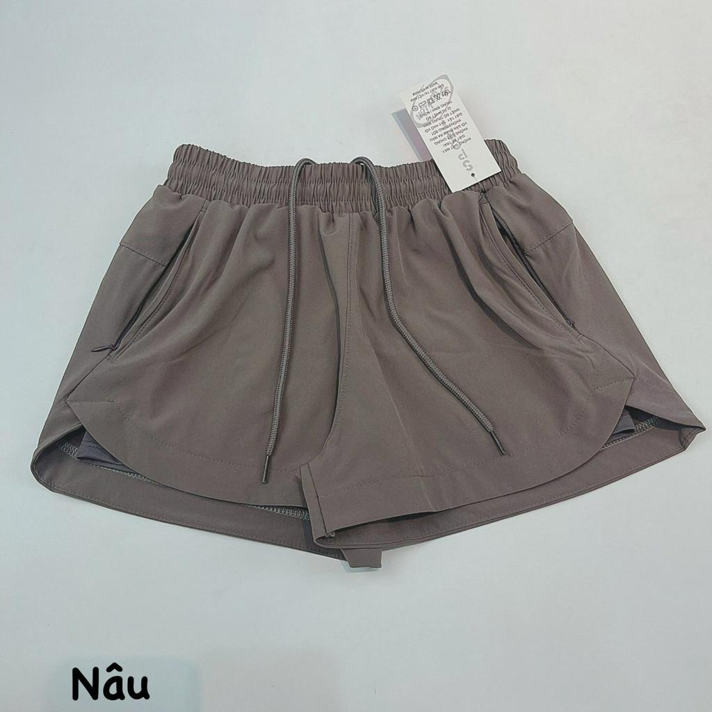 Quần Đùi Boxer 2 Lớp B1 Thun Polly - yoga An Viên