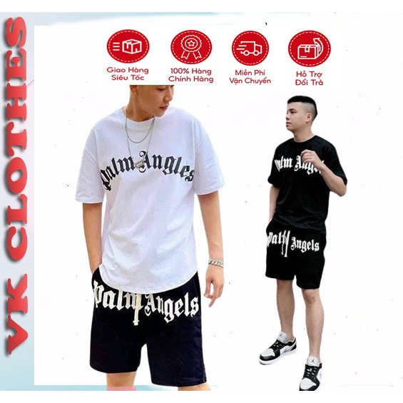 Bộ Quần Áo Thun Nam Chữ In Ngưc Ngắn Tay Mùa Hè - Quần T-R Unisex Chất Thun Cotton Co Dãn_BN19