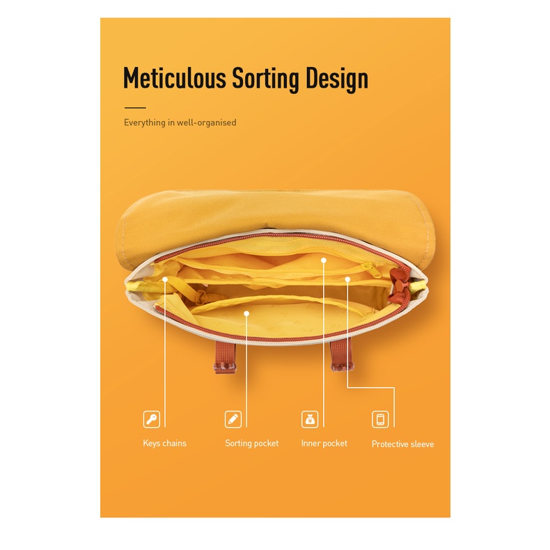 MAH OLI Ba lô giải trí Cambridge màu cổ điển - Túi nhỏ