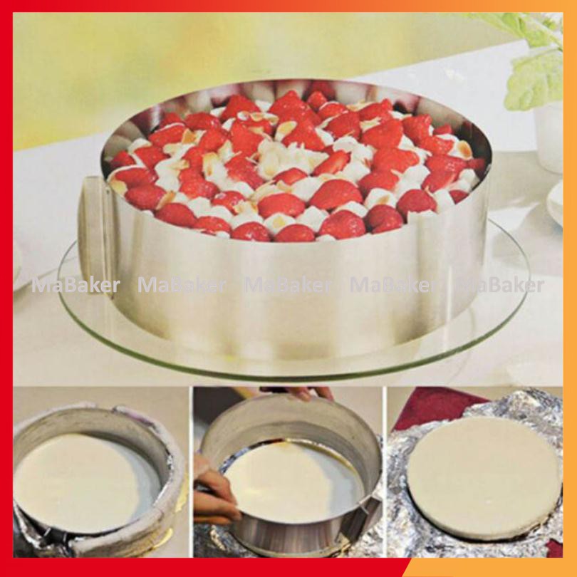 [Freeship] Khuôn ring điều chỉnh mousse tròn cao cấp - MaBaker