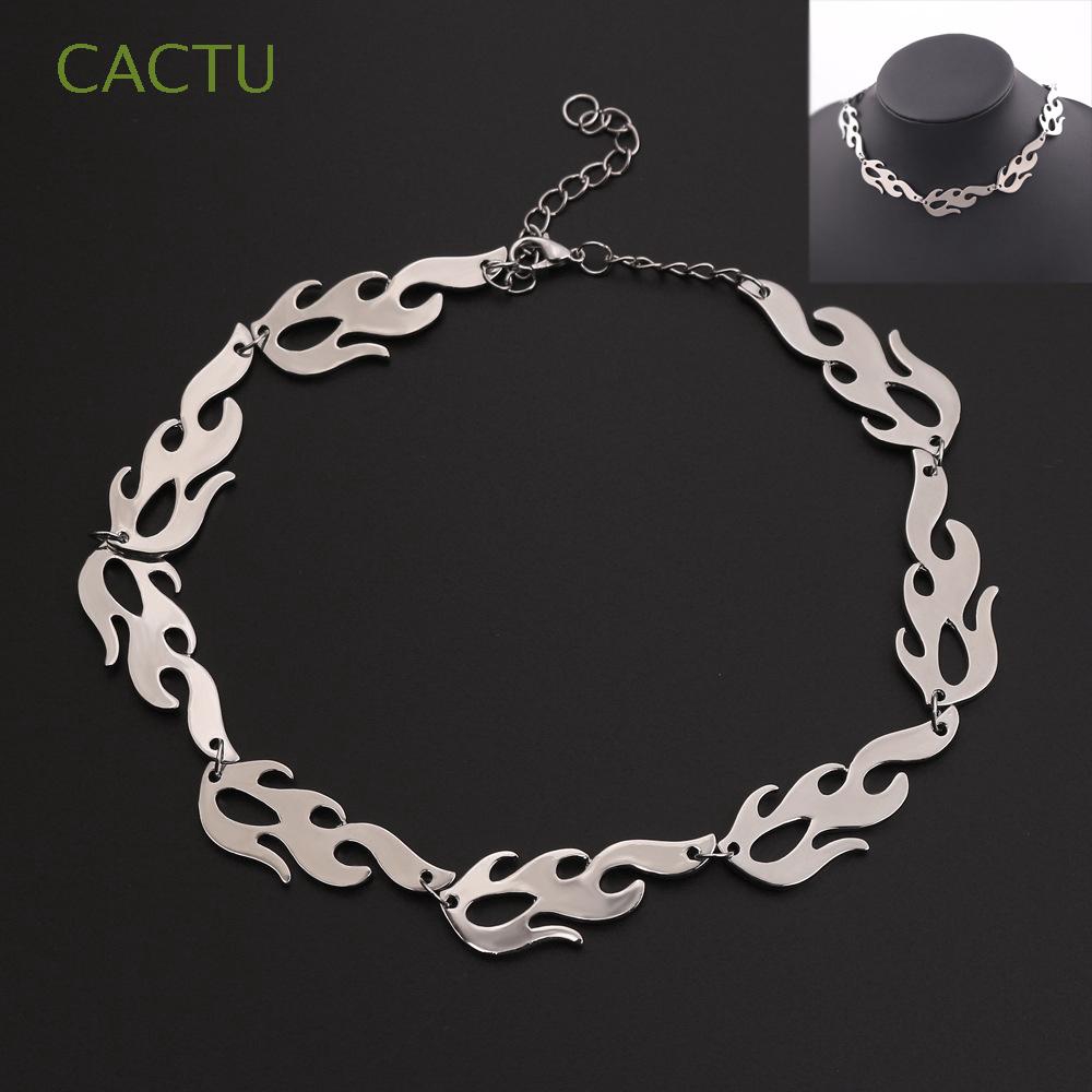 Dây chuyền họa tiết ngọn lửa cá tính