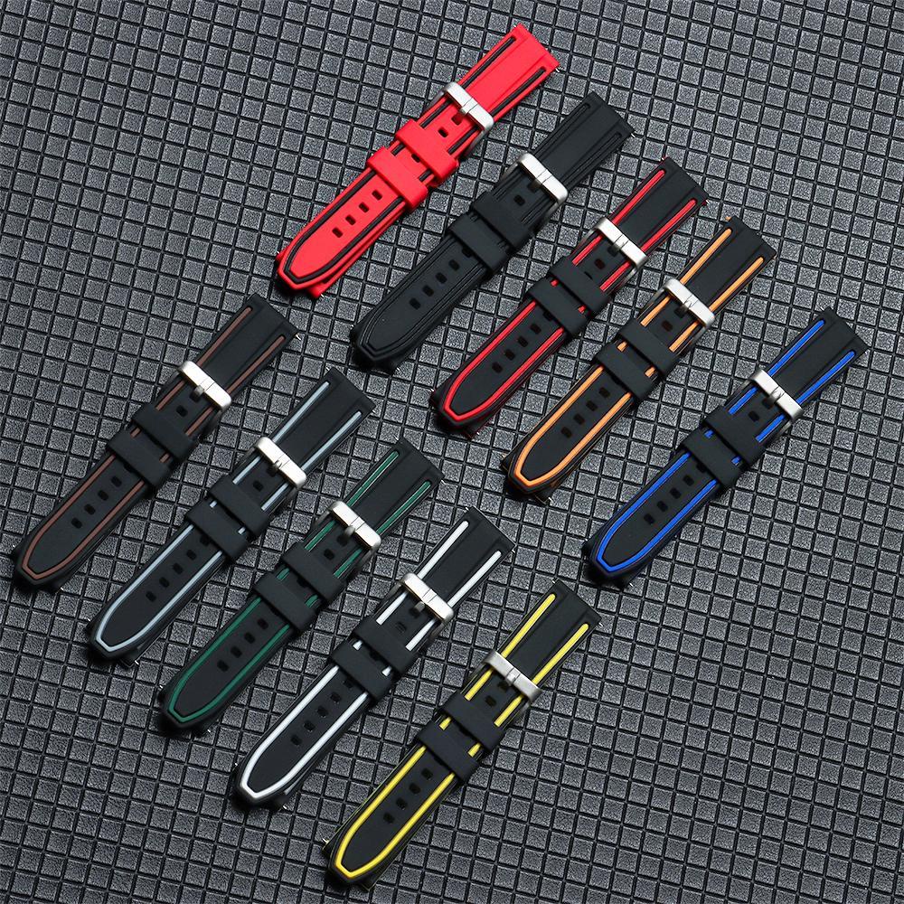 Dây Đeo Thay Thế Bằng Silicone Mềm Cho Đồng Hồ SHOUKEY 20 22 24mm