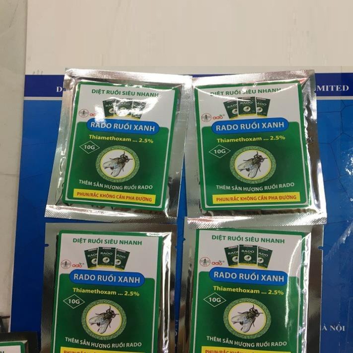 Bã Diệt Ruồi Dạng Phun Hoặc Rắc - RADO 10GR Ruồi Xanh Diệt Ruồi Hiệu Quả Kéo Dài 3 Tháng