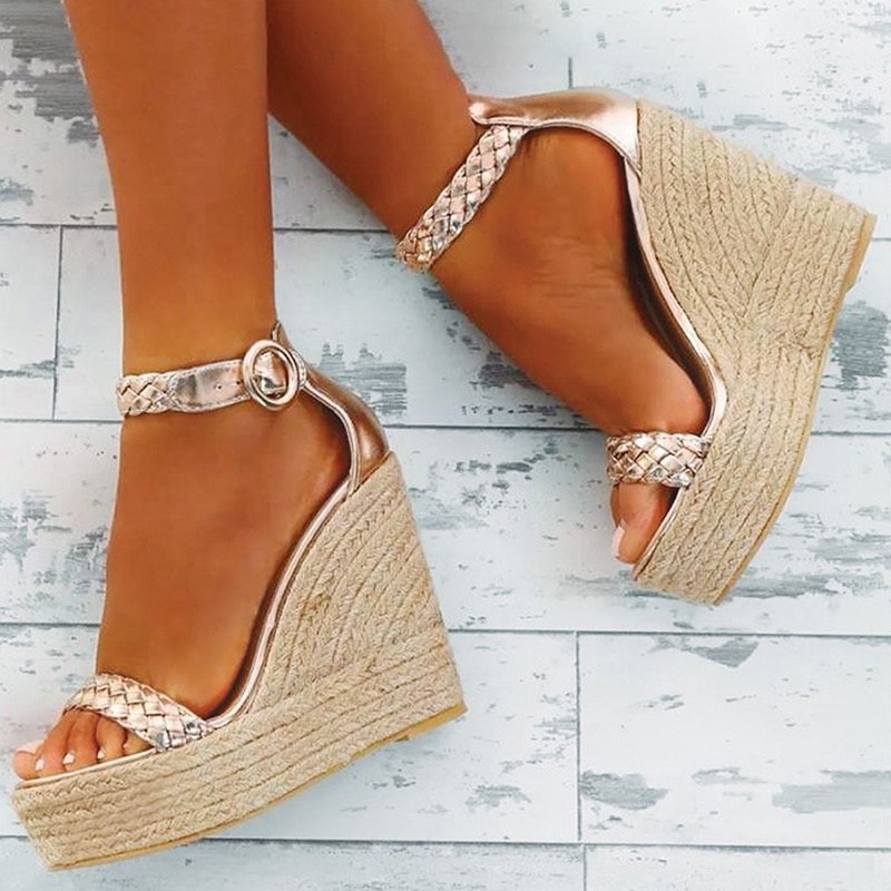 Giày Sandal Đế Xốp Cao size Lớn Thời Trang Âu Mỹ 2022 Dành Cho Nữ